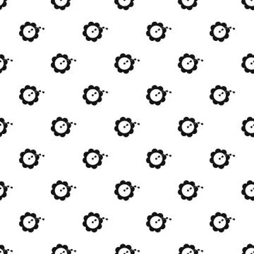 Flower s,ler pattern, simple style Stock Illustration