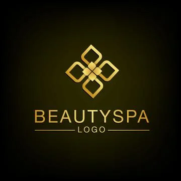 Flower spa logo design. Vector and Illustration. Stock Illustration