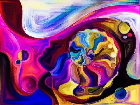 The Flower of Space Division Illustrazione stock