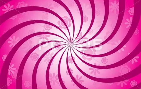 Flower Spiral Stock Illustration