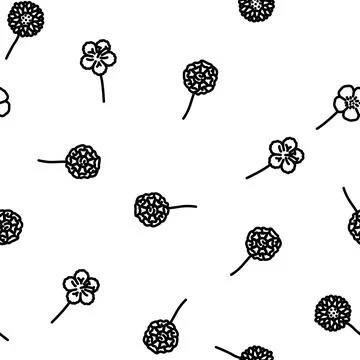 Flower spring floral nature vector seamless pattern Illustrazione stock