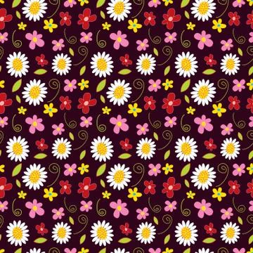 Flower spring seamless pattern background 스톡 일러스트