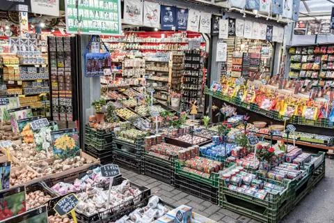 Flower stalls 库存照片