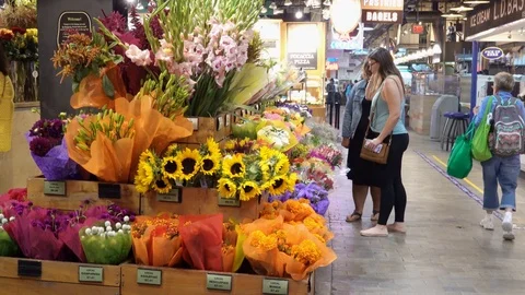 Flower Stand Stock Footage 119829923