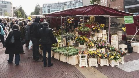 Flower stand Foto stock