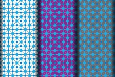 Flower style vector eps pattern design. Stock Illustration