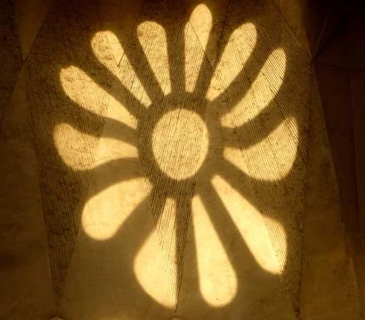 Flower sun on a wall Fotos de archivo