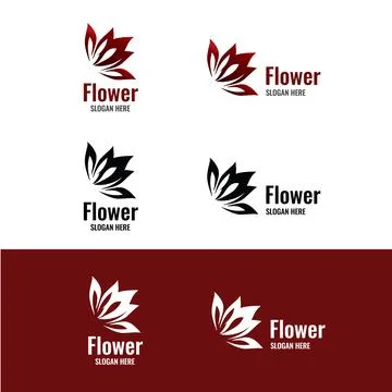 Flower Symbol Logo Stock Illustration