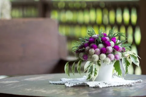 Flower on table Stock Photos