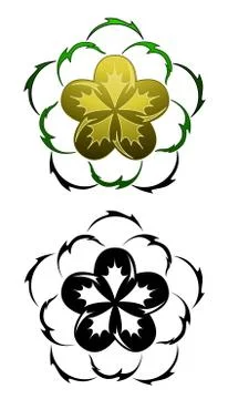 Flower tattoo Stock Illustration