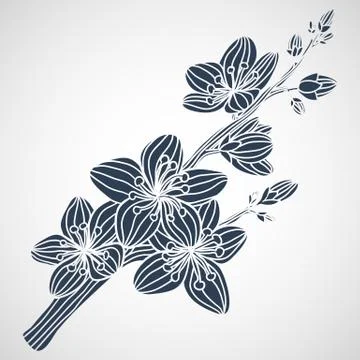Flower tattoo vector Stock Illustration