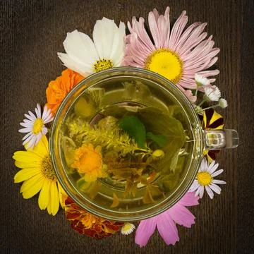Flower tea Stock Photos
