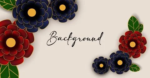 Flower template Stock Illustration