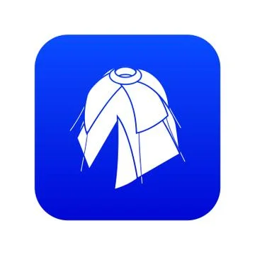 Flower tent icon blue vector Illustrazione stock