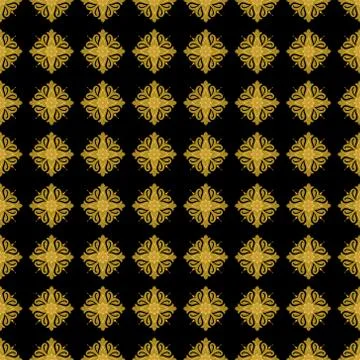 Flower Thai art pattern. Stock Illustration