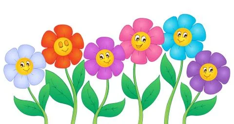 Flower theme image - illustration. Stock Illustration