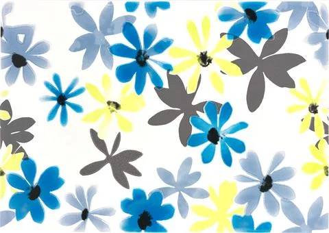 Flower tile wall Decor. Studio photograhpy.Panorama Stock Photos