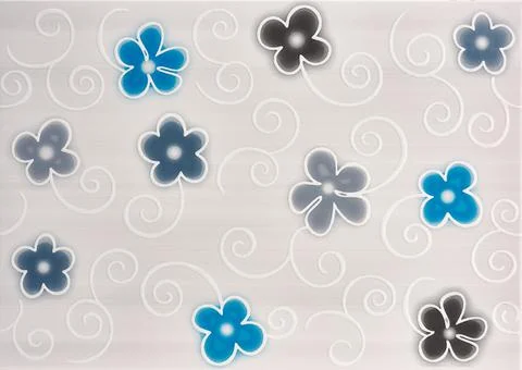 Flower tile wall Decor. Studio photograhpy.Panorama Stock Photos