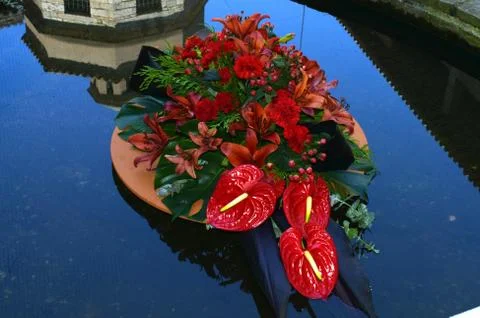 Flower time in Girona Stock Photos