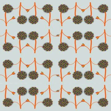 Flower upside down with back ground4 Stock Illustration