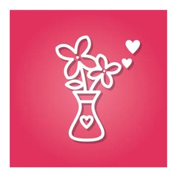 Flower Vase Illustrazione stock