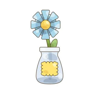 Flower in a vase Stock Illustration