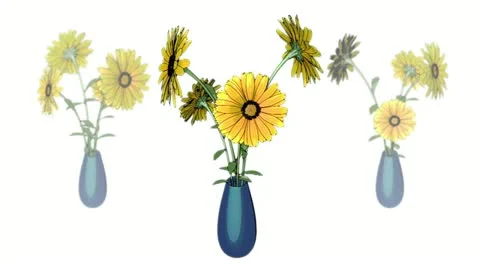 Flower vase loop Stock Footage 18195162