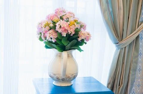 Flower with vase Stock Photos