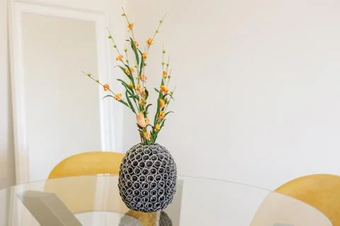Flower Vase on Table Stock Photos