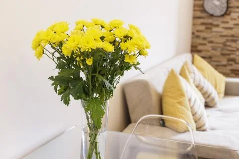 Flower Vase on Table Stock Photos