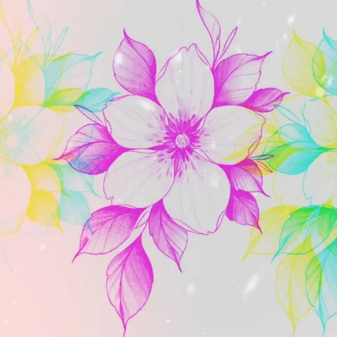 Flower Vector Animation Stock Footage 259673142