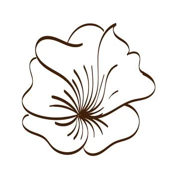 Flower Vector Art design for print Illustrazione stock