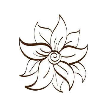 Flower Vector Art design for print Stock Illustration