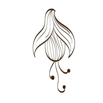 Flower Vector Art design for print Stock Illustration