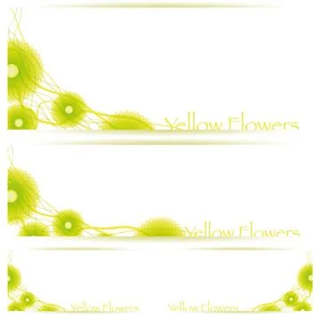 Flower vector background brochure template Stock Illustration