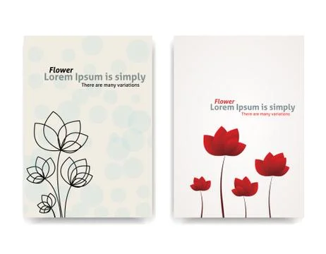 Flower vector background Stock Illustration