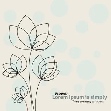 Flower vector background Stock Illustration
