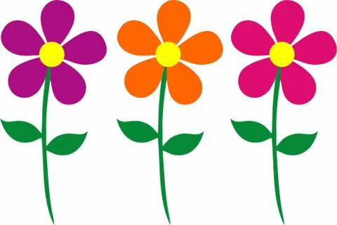 Flower vector for designing Illustrazione stock