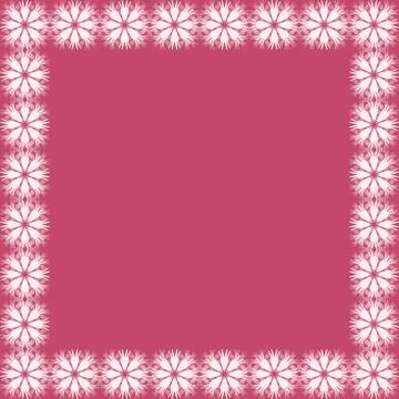 Flower vector frame Illustrazione stock