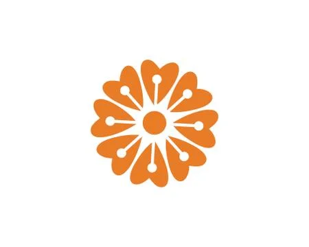 Flower vector icon design Stock Illustration