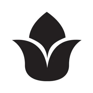 Flower vector icon Stock Illustration