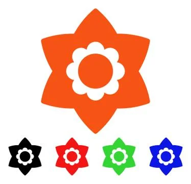 Flower Vector Icon Illustrazione stock