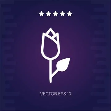 Flower vector icon Stock Illustration