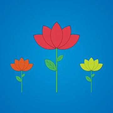 Flower Vector Icon Stock Illustration