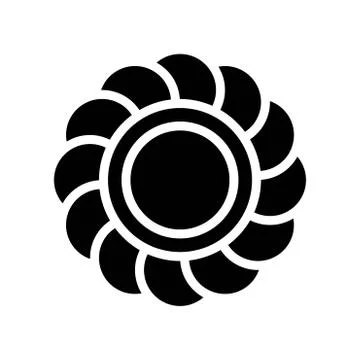 Flower vector, Isolated Easter solid style icon 스톡 일러스트