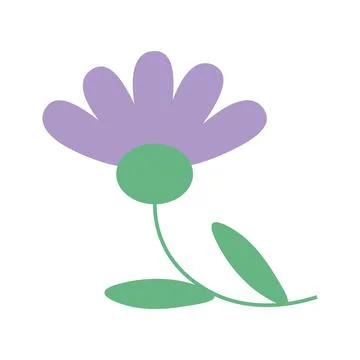 Flower vector isolated. flat style Stock Illustration