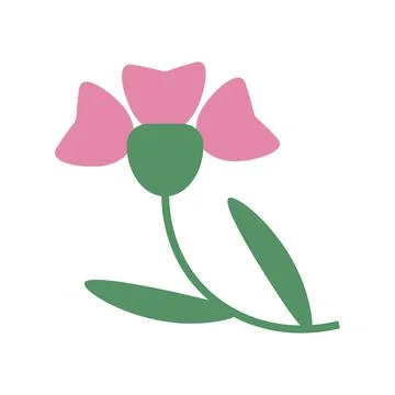 Flower vector isolated. flat style Stock Illustration