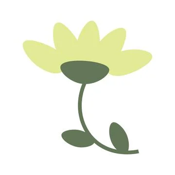 Flower vector isolated. flat style Stock Illustration