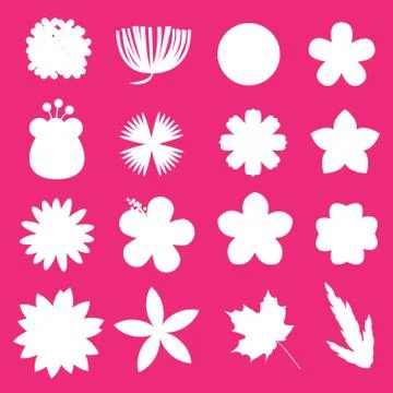 Flower vector set Stock Illustration