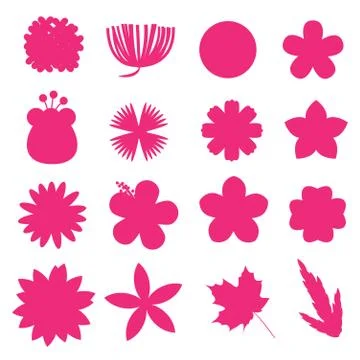 Flower vector set Stock Illustration